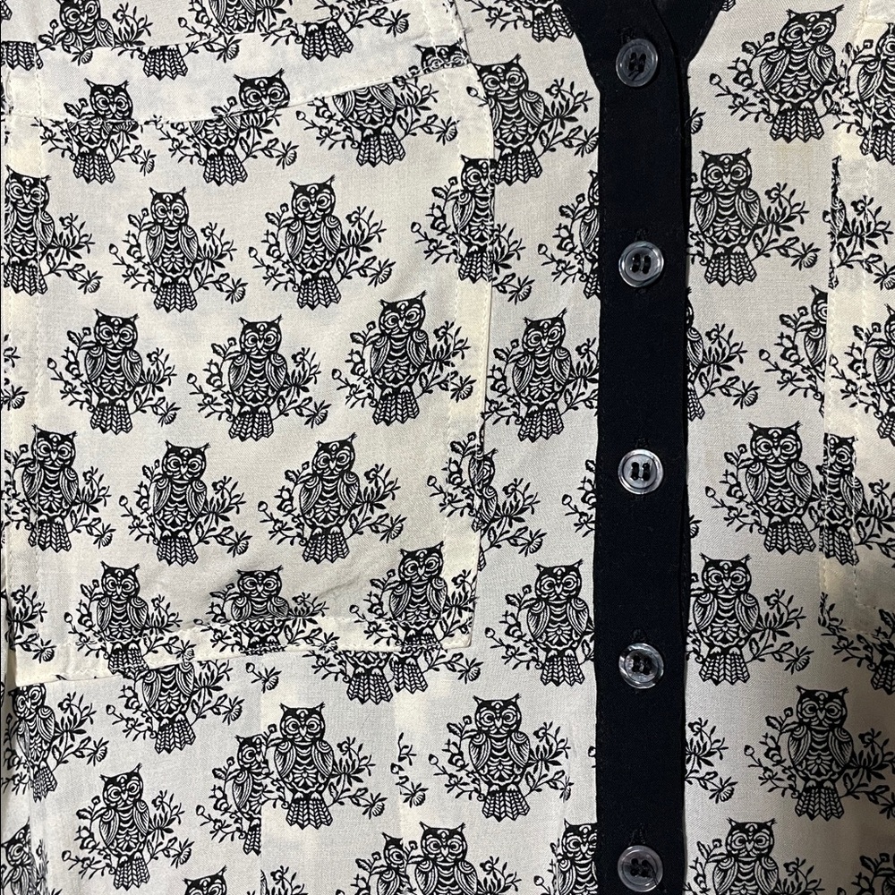 Anthropologie Playful Owl Blouse